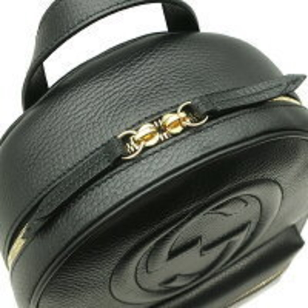 Gucci Backpack Interlocking Soho Chain Black Gg L… - image 6